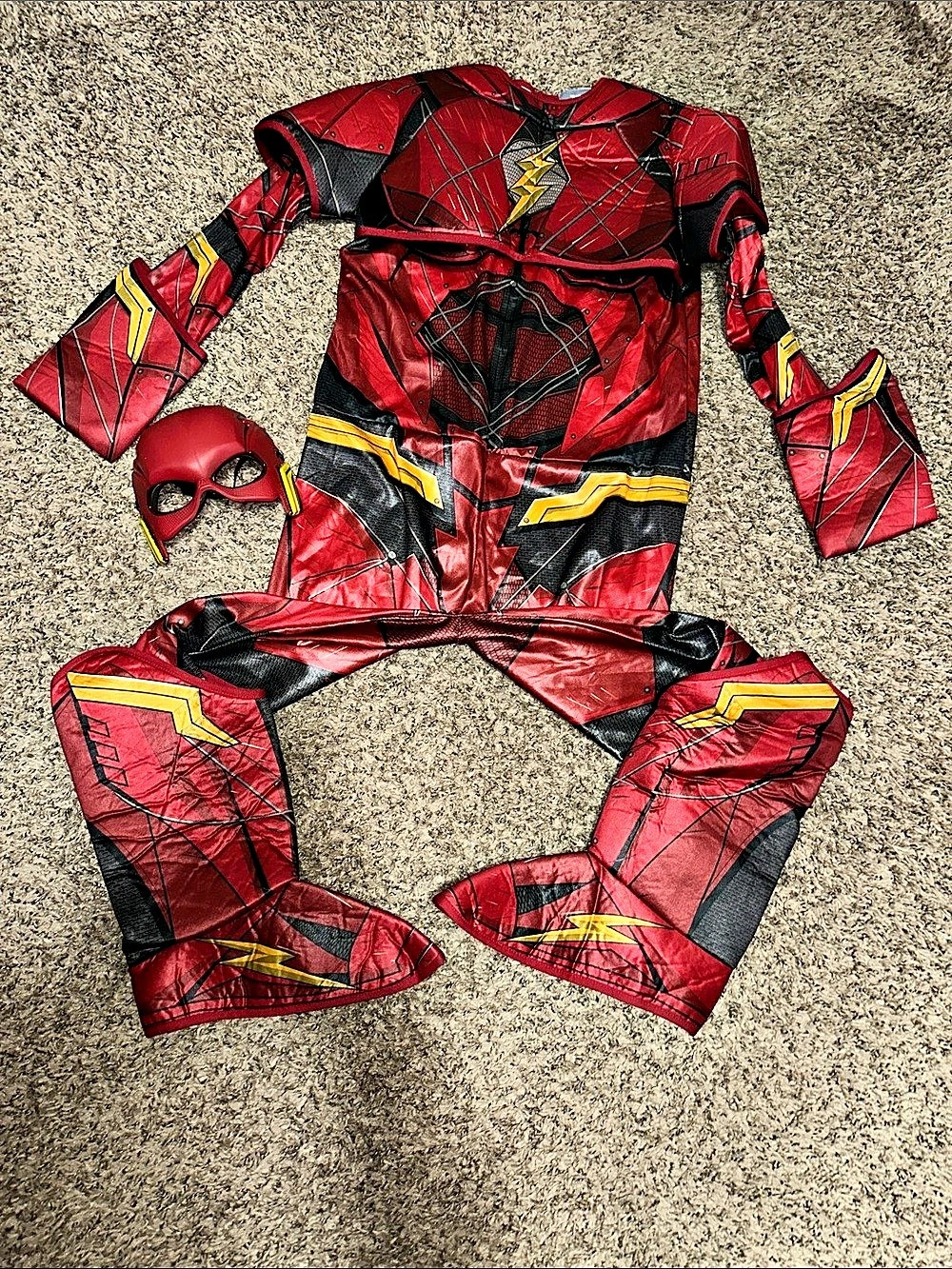 Rubie's Justice League The Flash Deluxe Kids Crossplay/ Halloween Costume Size L